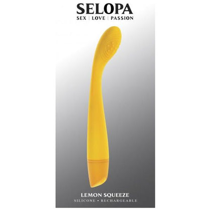 Selopa Love, Sex, Passion Lemon Squeeze Slim G-Spot Vibrator - Model 2023 - Women's Pleasure Toy - Vibrant Yellow