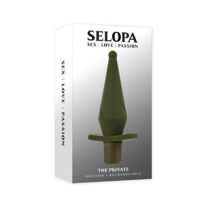 Evolved Novelties SensaFlex™ SP-VBP-2023 Vibrating Butt Plug - The Ultimate Pleasure Delight for Him or Her in Sultry Army Green! - Adult Naughty Store