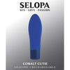 Evolved Novelties Selopa Love, Sex, Passion Cobalt Cutie Mini Rechargeable Blue Vibrator