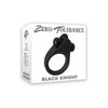 Zero Tolerance Black Knight Black Vibrating Cock Ring - Model ZT-BKR001 - For Men - Intense Pleasure Stimulation - Bold Black - Adult Naughty Store