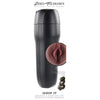 Zero Tolerance Grip It Dark Stroker - The Ultimate Lifelike Pleasure Experience for Men - Model ZTD-9001 - Vaginal Masturbator - Deep, Beaded Inner Channel - Dark - Adult Naughty Store