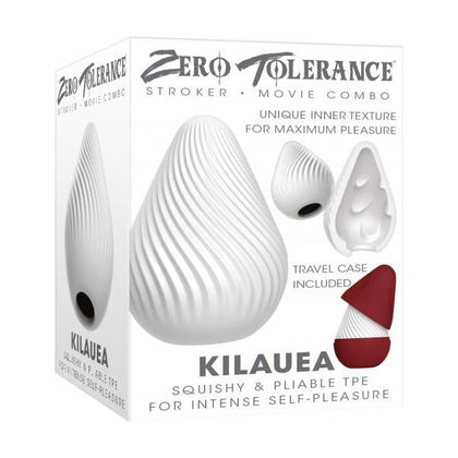 Zero Tolerance Kilauea Stroker - Versatile Volcano-shaped Masturbator for Men - Model KT-2022 - Intense Pleasure for Every Sweet Spot - Obsidian Black