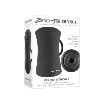 Zero Tolerance Gyro Stroke Male Masturbator - The Ultimate Pleasure Experience for Men's Intense Stimulation in Black