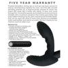 Zero Tolerance Eternal Prostate Massager Black - Model EPMB-10 - Rechargeable P-Spot Vibrator for Men - Intense Pleasure in Sleek Black