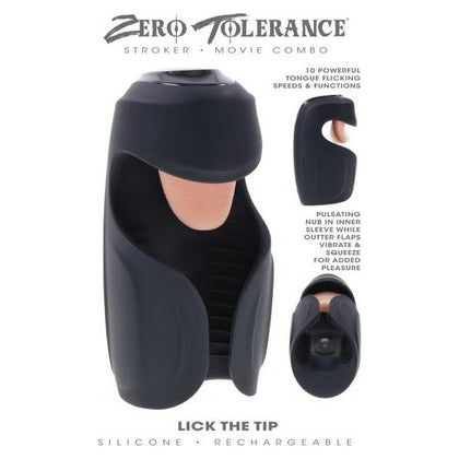 Introducing the Zero Tolerance Lick The Tip Stroker Model 2024 for Men - Oral Pleasure Experience 🌟