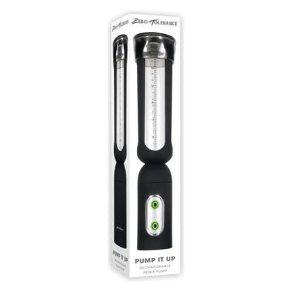 Zero Tolerance Rechargeable Penis Pump - Pump It Up: The Ultimate Male Enhancement Device for Intense Pleasure and Performance - Model ZT-PP-1001 - Black