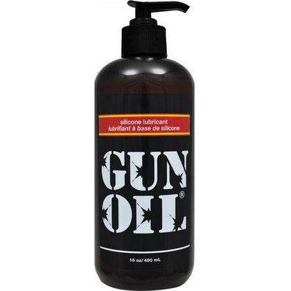 Gun Oil Silicone Lubricant 16oz - Premium Performance Lubrication for Men - Long-lasting, Non-Irritating Formula - Enhances Pleasure and Comfort - Condom Safe - Vitamin E and Aloe Vera Infuse - Adult Naughty Store