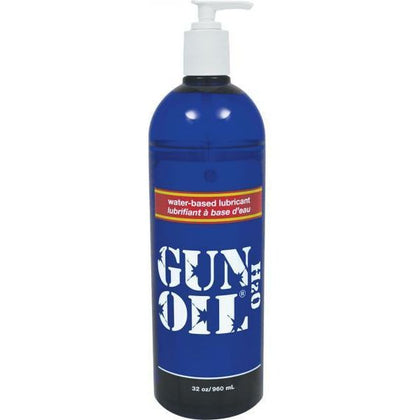 Gun Oil H2O Lubricant 32 oz. - Premium Water-Based Lubricant for Silicone Toys - Model: H2O-32 - Condom-Safe, Hypoallergenic, Stain-Free - Intensify Pleasure for All Genders - Clear