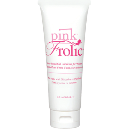 Pink Frolic Water Based Gel Lubricant for Women 3.3oz Tube - Adult Naughty Store