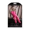 Fantasy Lingerie Sheer Fantasy Collection To The Moon Geometric Gartered Bodystocking O/S - Neon Pink, One Size Fits Most, for Sensual All-Over Pleasure - Adult Naughty Store