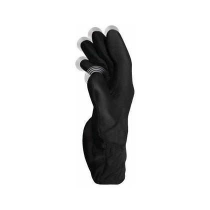 Fuzuoku Fukuoku Glove Right Hand Large Black - High-Frequency Vibrating Massage Glove for Intense Stimulation and Relaxation of Sensitive Areas - Adult Naughty Store