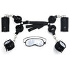 Fifty Shades of Grey Hard Limits Bed Restraint Kit - Ultimate Pleasure for Couples, Model HLB-100, Unisex, Full Body Bondage, Satin Black - Adult Naughty Store