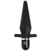 Fifty Shades of Grey Delicious Fullness Vibrating Butt Plug - Model FSG-DFVP-001 - Unisex Anal Pleasure - Black - Adult Naughty Store