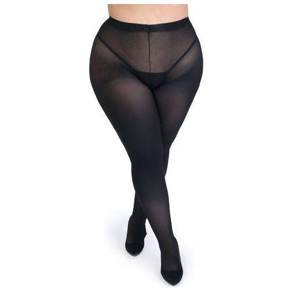 Captivate Plus Size Black Spanking Tights - Fifty Shades Darker O/S Curve