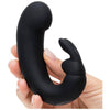 Introducing the Lovehoney Fifty Shades Sensation G-Spot Rabbit Vibrator FS82938 - The Ultimate Pleasure Experience for Her in Luxurious Black