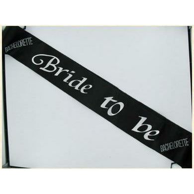 Introducing the Elegant Affairs Black Bride 2B Sash with Clear Diamante Bachelorette Stones - A Timeless Keepsake for Every Bride-to-Be!