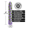 Global Novelties Stoner Vibes Pack A Fatty Purple Haze - Mighty C Battery-Powered Weed Design Vibrator for Mind-Blowing Sensations - Model SV-420 - Unisex Pleasure Toy in Blue
