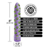 Global Novelties Stoner Vibes Pack A Fatty Purple Haze - Mighty C Battery-Powered Weed Design Vibrator for Mind-Blowing Sensations - Model SV-420 - Unisex Pleasure Toy in Blue - Adult Naughty Store