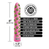 Global Novelties Stoner Vibes Pack A Fatty Pink Kush Vibrating Dildo - Model X1234 - Intense Pleasure - Pink - Adult Naughty Store