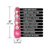 Global Novelties Prints Charming Pop Tease 5in Mini Vibe Kiss Me Pink: Powerful 10-Function Silicone Vibrator for Women, Intense Pleasure in a Vibrant Pink Hue - Adult Naughty Store