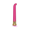 Global Novelties Nixie Jewel Satin G Vibe Pink Tourmaline - Powerful 10 Function G-Spot Vibrator for Women in Pearlescent Pink - Adult Naughty Store