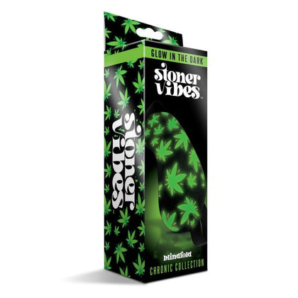 Stoner Vibe Chronic Collection Glow In The Dark Blindfold is the Ultimate Sensory Experience: Global Novelties Stoner Vibes Chronic Collection Blindfold - Model 2024 - Unisex Sleep Mask for Enhanced Intimacy in Green Glow 🌿🌙