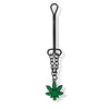 Global Novelties Stoner Vibe Chronic Collection Clitoral Clamp Model 2024 - Women's Smooth Black Metal Clit Clamp with Cannabis Charm and Chain