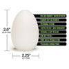 Global Novelties Happy Ending Just Add Water Whack Pack Egg Sleeve - Male Water Activated Self-Lubricating Masturbation Sleeve (Model: 2023) - Head Stimulation - Frosted Translucent