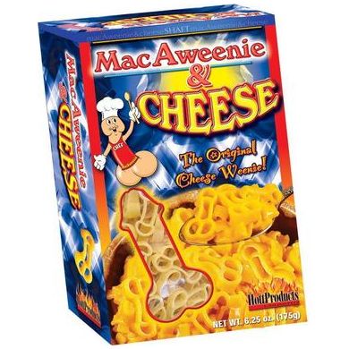 Introducing the Sensual Pleasure Delight - Macaweenie & Cheese Penis Shaped Pasta with Real Kraft Cheese - Adult Naughty Store