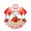 Hott Products Endurance Flavored Condoms 3Pk - Straw Flavor, Latex, Lubricated, Oral Pleasure - Adult Naughty Store