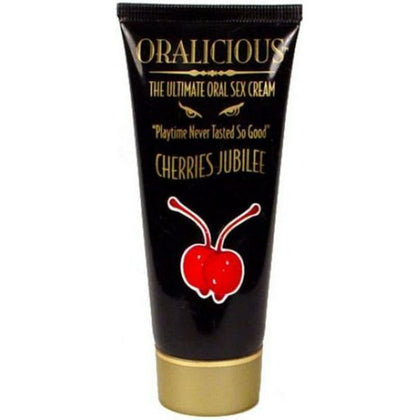 Introducing the Sensual Pleasures Oralicious Ultimate Oral Sex Cream 2 oz - Cherry: Elevate Your Intimate Experiences! - Adult Naughty Store