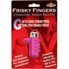 Frisky Fingers Silicone Finger Vibrator - Model FF-500 - Unisex - Intimate Stimulation - Deep Purple