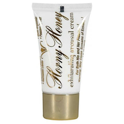 Introducing the Sensual Secrets Horny Honey Stimulating Arousal Cream - The Ultimate Pleasure Enhancer for Couples! - Adult Naughty Store