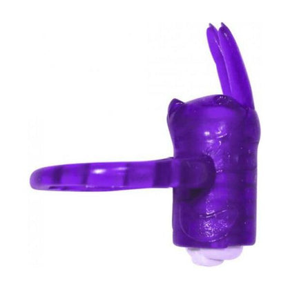 Introducing the Pleasure Pro Vibro-Ring - Model HHB-Purple: The Ultimate Pleasure Enhancer for Couples