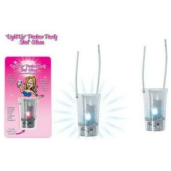 Festive Fun: Light Up Pecker Party Shot Glass - The Ultimate Bachelorette Party Favor!