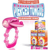 Pierced Tongue Vibrating Silicone Cock Ring Waterproof Magenta - Adult Naughty Store