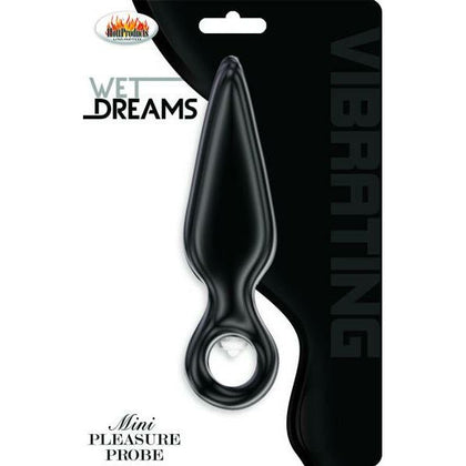 Hott Products Unlimited Mini Pleasure Probe Vibe Black - Premium Silicone Anal Pleasure Toy for Enhanced Intimacy
