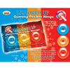 Liquored Up Pecker Gummy Rings 3 Pack - Stretchy Fun Intimate Playtime Pleasure Rings for All Genders - Bahama Mama, Mai Tai, and Strawberry Daiquiri Flavors