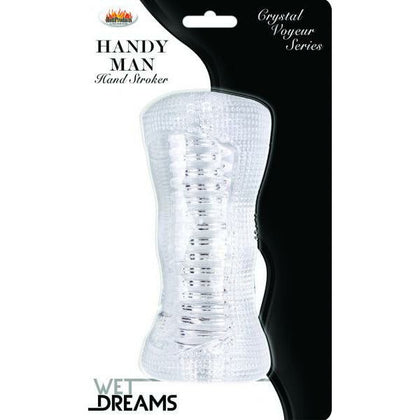 Wet Dreams Handy Man Hand Stroker Clear - The Ultimate Male Masturbator for Intense Pleasure - Adult Naughty Store