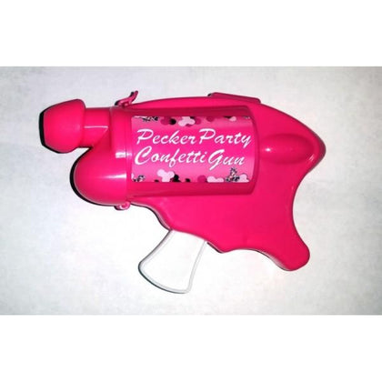 Bachelorette Party Pecker Confetti Gun - Mini Bullet Style Snap-In Cartridges - 6 Pack - Pleasure Pistol Model PPG-6 - Female - Confetti Blast - Vibrant Pink