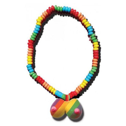 Hott Products Rainbow Boobie Candy Necklace - Fun Exotic Candy Necklace for Wild Party Events