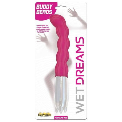 Wet Dreams Buddy Beads Pink Vibrator - Model XYZ: Ultimate Pleasure for Intimate Moments - Adult Naughty Store