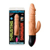 Skinsations Cum Quake Warming Dildo with Clit Stimulator - Powerful Dual Motor Thrusting Pleasure Toy for Women - Model CQ-9000 - Intense G-Spot and Clitoral Stimulation - Sultry Midnight Black
