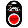 Hott Products Candy Ball Gag Strawberry Flavored - Erotic Edible Ball Gag for Sensual Play - Model #CBG-001 - Unisex - Pleasure Enhancing - Delicious Red Color - Adult Naughty Store