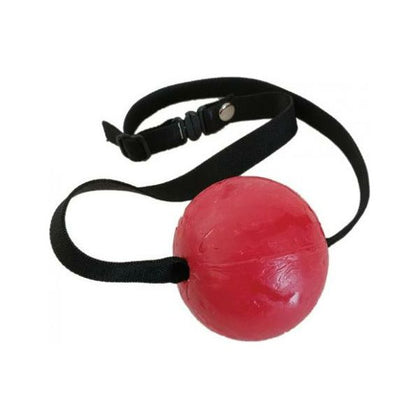 Hott Products Candy Ball Gag Strawberry Flavored - Erotic Edible Ball Gag for Sensual Play - Model #CBG-001 - Unisex - Pleasure Enhancing - Delicious Red Color