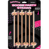 Introducing the Boobie Straws Beige 6 Pack: The Ultimate Boobylicious Adult Party Essential! - Adult Naughty Store