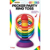 Hott Products Rainbow Pecker Party Ring Toss Game - Adult Party Game - Model RP-6R - Unisex - Pleasure for All - Vibrant Multicolored - Adult Naughty Store