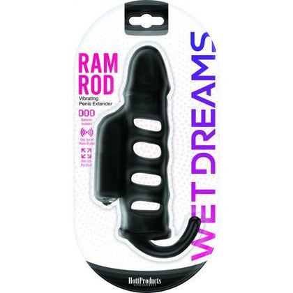 Hott Products Ram Rod Power Bullet Vibrating Penis Sleeve - Model RR-001, Black
