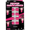 Hott Products Unlimited Light Up Pink Pecker String Party Lights - Model LP-1001: Unisex Multi-Purpose Pleasure Illumination - Adult Naughty Store