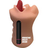 Skinsations Hum Job Mouth Masturbator with Power Bullet - Ultimate Oral Pleasure for Men - Model HJ-200 - Realistic Tongue, Teeth, and Soft Skin - Intense Vibration - Water Resistant - Black - Adult Naughty Store